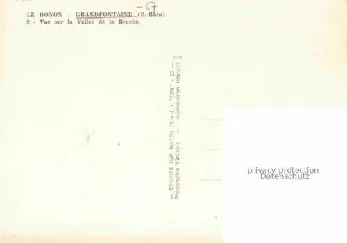 AK / Ansichtskarte Grandfontaine Molsheim 67 Bas-Rhin Vue sur la Vallee de la Bruche