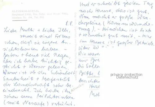AK / Ansichtskarte Riezlern Kleinwalsertal Vorarlberg Berghotel Fritz