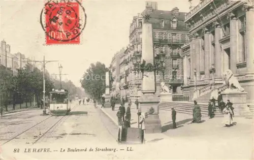 AK / Ansichtskarte LE HAVRE 76 Boulevard de Strasbourg Tram