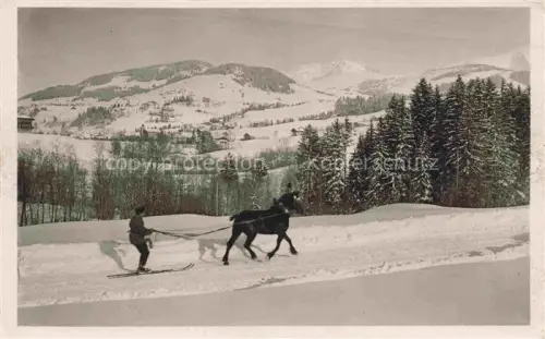 AK / Ansichtskarte Megeve 74 Haute-Savoie Sport d'hiver Ski-djoering