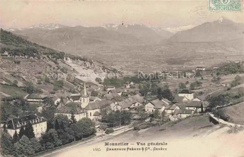 AK / Ansichtskarte Monnetier-Mornex 74 Haute-Savoie Vue générale et les Alpes