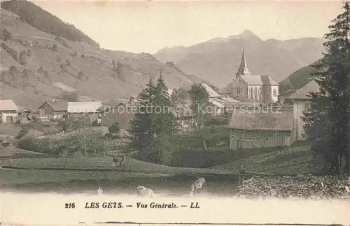 AK / Ansichtskarte Les Gets Bonneville 74 Haute-Savoie Vue générale et l'église