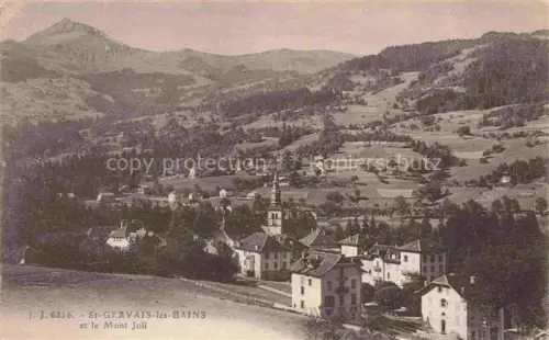 AK / Ansichtskarte St-Gervais-les-Bains 74 Haute-Savoie Vue générale et le Mont Juli