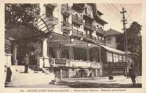 AK / Ansichtskarte Saint-Gervais-les-Bains 74 Haute-Savoie Mont July Palace entrée principale