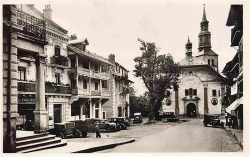 AK / Ansichtskarte St-Gervais-les-Bains 74 Haute-Savoie Place de l'Eglise
