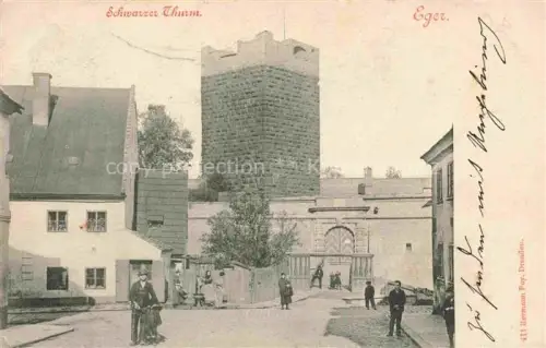 AK / Ansichtskarte Eger  Cheb CZ Schwarzer Turm