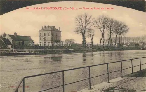 AK / Ansichtskarte Pomponne Lagny-sur-Marne 77 Sous le pont de pierre