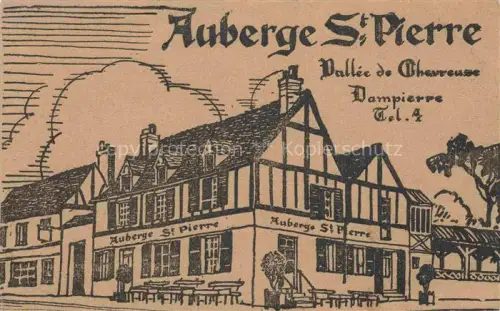 AK / Ansichtskarte Dampierre -en-Yvelines 78 Yvelines Auberge St. Pierre Vallée de Chevreuse Dessin Kuenstlerkarte