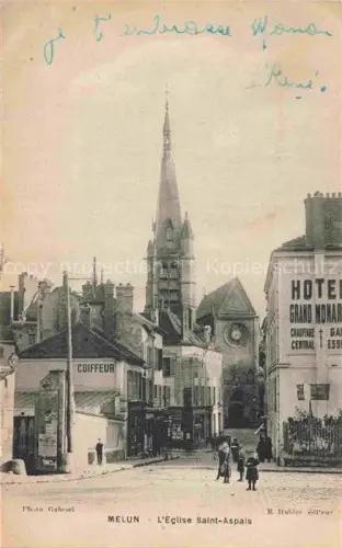AK / Ansichtskarte Melun 77 Seine-et-Marne Eglise Saint Aspais