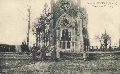 AK / Ansichtskarte Maucourt Montdidier 80 Somme Chapelle de M. Leroy