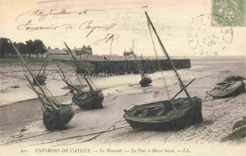 AK / Ansichtskarte Le Hourdel Cayeux-sur-Mer Abbeville 80 Somme Le port à marée basse
