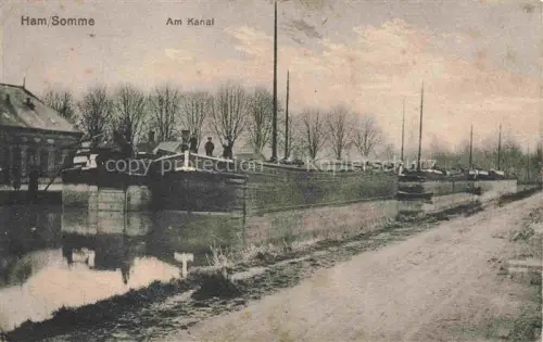 AK / Ansichtskarte Ham  PERONNE 80 Somme Am Kanal