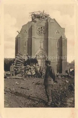 AK / Ansichtskarte Guillemont Bapaume ARRAS 62 Pas-de-Calais Kirche nach der Sprengung Ruines Grande Guerre Truemmer 1. Weltkrieg