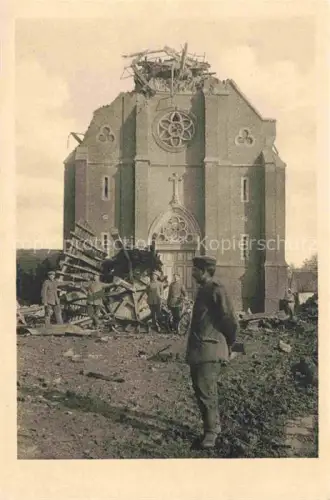 AK / Ansichtskarte Guillemont Bapaume ARRAS 62 Pas-de-Calais Kirche nach der Sprengung Ruines Grande Guerre Truemmer 1. Weltkrieg