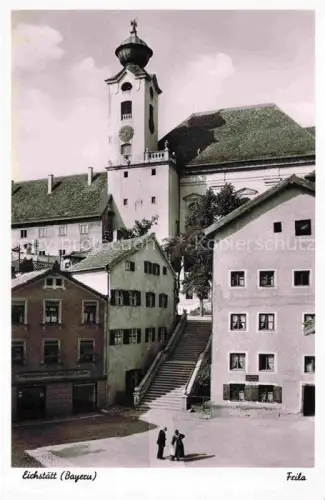 AK / Ansichtskarte Eichstaett Oberbayern Aufgang zu St. Walburg mit Walburgistiege