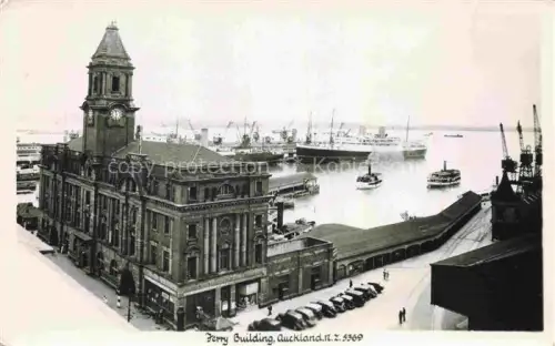 AK / Ansichtskarte Auckland New Zealand Ferry Building Harbour