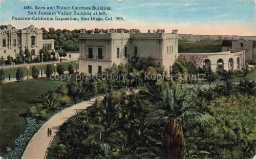 AK / Ansichtskarte SAN DIEGO California USA Panama-California Exposition Kern and Tulare Counties Building San Juaquin Valley Building