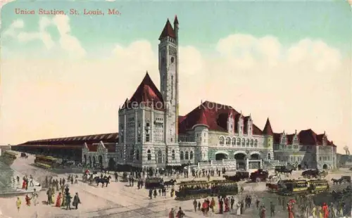 AK / Ansichtskarte ST LOUIS Missouri (MO) USA Union Station Illustration