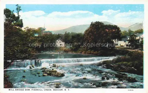 AK / Ansichtskarte Beacon New York USA Mill Bridge Dam Fishkill Creek