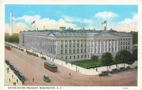 AK / Ansichtskarte WASHINGTON  DC USA United States Treasury Illustration