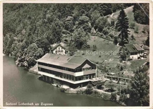 AK / Ansichtskarte Walchwil Zug ZG Seehotel Lothenbach am Zugersee
