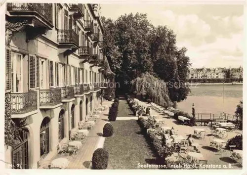 AK / Ansichtskarte KONSTANZ Bodensee BW Seeterrasse Insel-Hotel