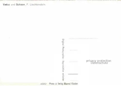 AK / Ansichtskarte Vaduz Liechtenstein FL und Schaan Panorama