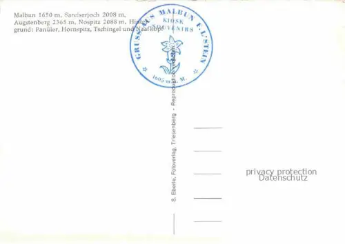 AK / Ansichtskarte Malbuntal Triesenberg Liechtenstein Panorama