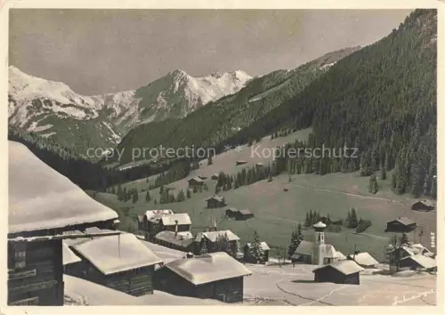 AK / Ansichtskarte Gargellen Montafon Vorarlberg AT Teilansicht Winterpanorama