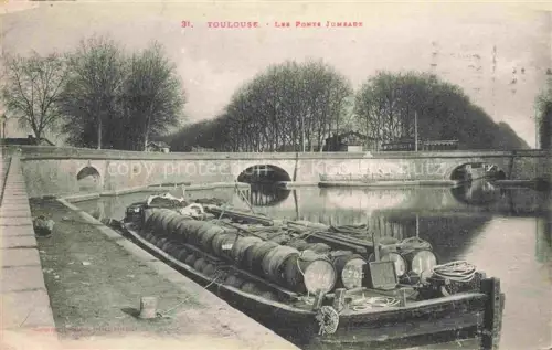 AK / Ansichtskarte TOULOUSE 31 Haute-Garonne Les Ponte Jumeaux Transport Schiff 