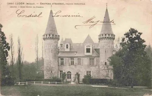 AK / Ansichtskarte Ludon-Medoc Bordeaux 33 Gironde Schloss Chateau D'Agassac Libourne 