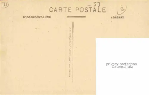 AK / Ansichtskarte Prechac Langon 33 Gironde Les Ruines Chateau de la Trave 