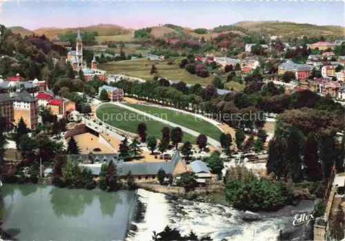 AK / Ansichtskarte LOURDES 65 La Basilique la Basilique Souterraine St-Pie X Vue aerienne