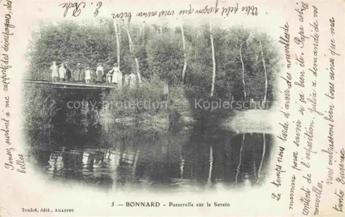 AK / Ansichtskarte Bonnard AUXERRE 89 Yonne Passerelle sur le Serein