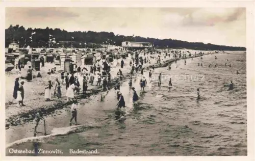 AK / Ansichtskarte ZINNOWITZ Ostseebad Badestrand