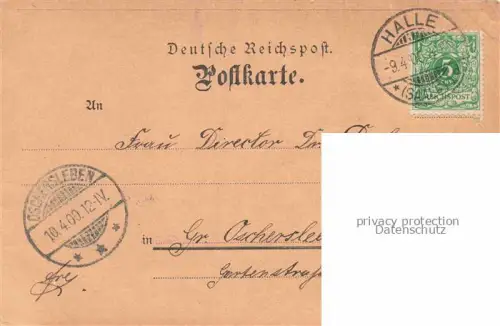 AK / Ansichtskarte HALLE  SAALE Marktplatz Deutsche Reichspost