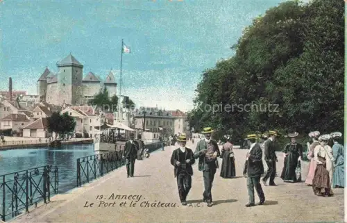 AK / Ansichtskarte ANNECY 74 Haute-Savoie Le port et le château