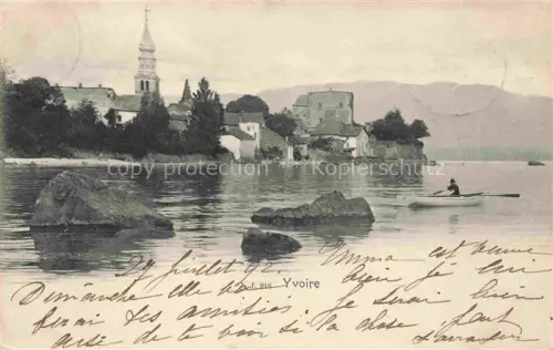 AK / Ansichtskarte Yvoire Thonon-les-Bains 74 Haute-Savoie Ansicht vom See aus