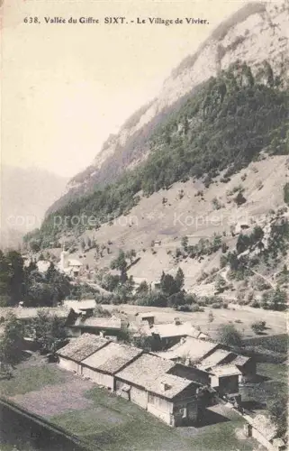 AK / Ansichtskarte Sixt-Fer-a-Cheval Bonneville 74 Haute-Savoie Vue panoramique du village de Vivier et la Vallée du Giffre