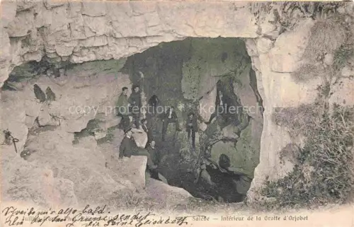 AK / Ansichtskarte Saleve Saint-Julien-en-Genevois 74 Haute-Savoie Intérieur de la Grotte d'Orjobet