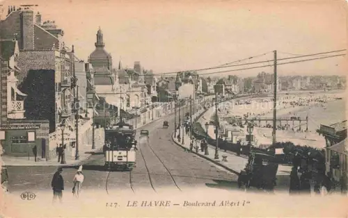 AK / Ansichtskarte LE HAVRE 76 Boulevard Albert Ier Tram