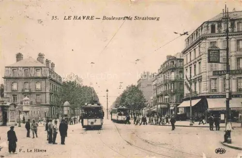 AK / Ansichtskarte LE HAVRE 76 Boulevard de Strasbourg Tram
