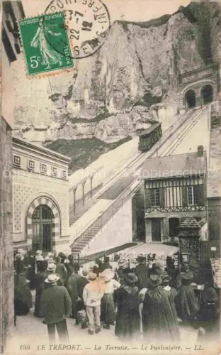 AK / Ansichtskarte LE TREPORT Dieppe 76 Seine-Maritime La Terrasse le funiculaire
