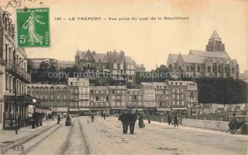 AK / Ansichtskarte LE TREPORT Dieppe 76 Seine-Maritime Vue prise du Quai de la République