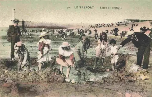 AK / Ansichtskarte LE TREPORT Dieppe 76 Seine-Maritime Lecon de stratégie