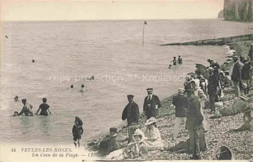 AK / Ansichtskarte Veules-les-Roses Dieppe 76 Seine-Maritime Un coin de la plage