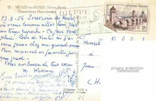 AK / Ansichtskarte Veules-les-Roses Dieppe 76 Seine-Maritime Chaumières Normandes