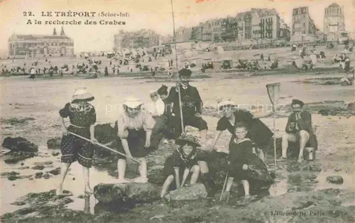 AK / Ansichtskarte LE TREPORT Dieppe 76 Seine-Maritime A la recherche des crabes