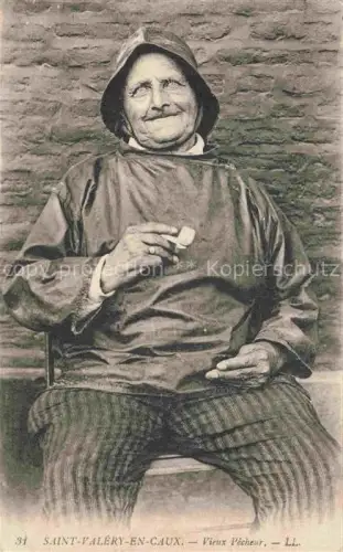 AK / Ansichtskarte Saint-Valery-en-Caux St-Valery-en-Caux 76 Seine-Maritime Vieux pêcheur