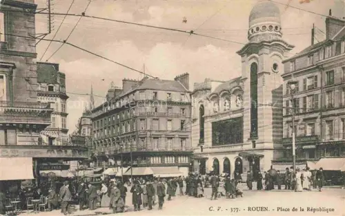 AK / Ansichtskarte ROUEN 76 Seine-Maritime Place de la République